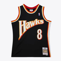 Atlanta Hawks Mitchell & Ness Steve Smith 1994 Dark Authentic Jersey - Black
