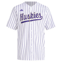 adidas White Washington Huskies Replica Baseball Jersey