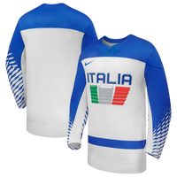Italy Hockey Nike White 2026 Away Replica Jersey