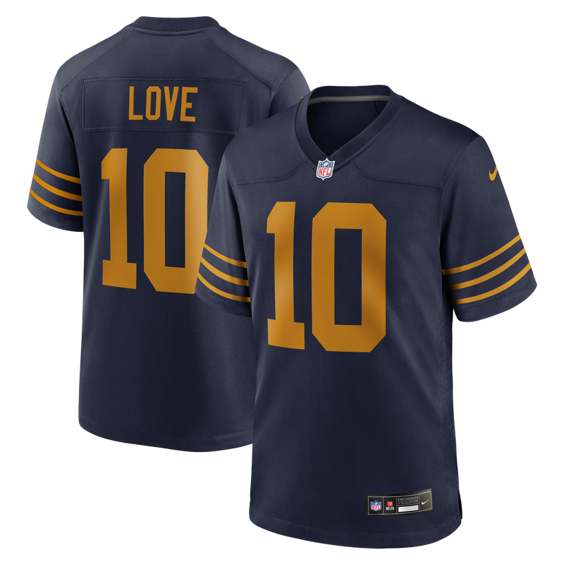Green Bay Packers Jordan Love Nike Navy The 1923 Classic Game Jersey