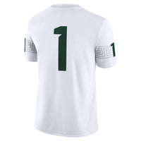 Nike #1 White Michigan State Spartans Game Jersey