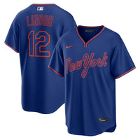 New York Mets Francisco Lindor Nike Royal Alternate Replica Jersey