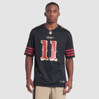 San Francisco 49ers Brandon Aiyuk Nike Black 2025 Rivalries Collection Game Jersey