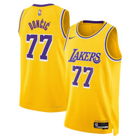 Los Angeles Lakers Nike Icon Edition Swingman Jersey - Gold - Luka Don?i?