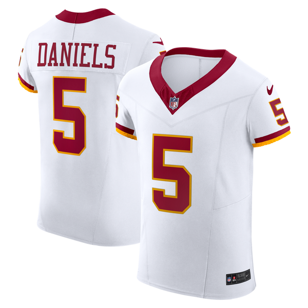 Washington Commanders Jayden Daniels Nike White Alternate 2 Super Bowl Era Vapor F.U.S.E. Elite Jersey