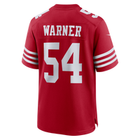 San Francisco 49ers Fred Warner Nike Scarlet 80th Anniversary Game Jersey