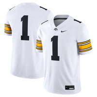 Nike #1 White Iowa Hawkeyes Game Jersey