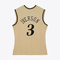 Philadelphia 76ers Mitchell & Ness Allen Iverson 2000 Swingman Jersey - Khaki