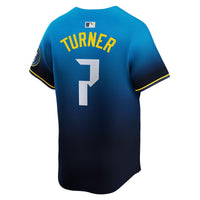 Philadelphia Phillies Trea Turner Nike Blue City Connect Limited Player Jersey