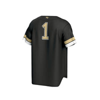 GameDay Greats #1 Black Wake Forest Demon Deacons Lightweight Collegiate Baseball Fashion Jersey