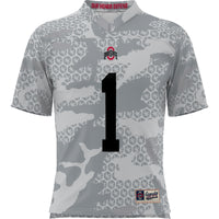 GameDay Greats #1 Gray Ohio State Buckeyes Camo Football Jersey
