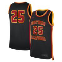 Nike #25 Black USC Trojans Alternate Replica Basketball Jersey