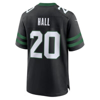 New York Jets Breece Hall Nike Legacy Black Alternate Game Jersey