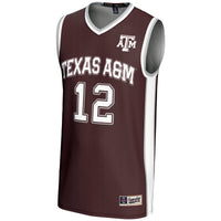 GameDay Greats #12 Maroon Texas A&M Aggies Basketball Lightweight Fashion Jersey