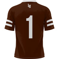 GameDay Greats #1 Brown Lehigh Mountain Hawks Football Jersey