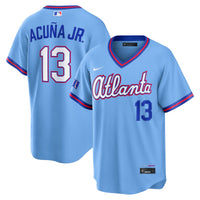 Atlanta Braves Ronald Acuña Jr. Nike Powder Blue 2026 City Connect Stadium Jersey