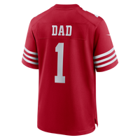 San Francisco 49ers Number 1 Dad Nike Scarlet Game Jersey