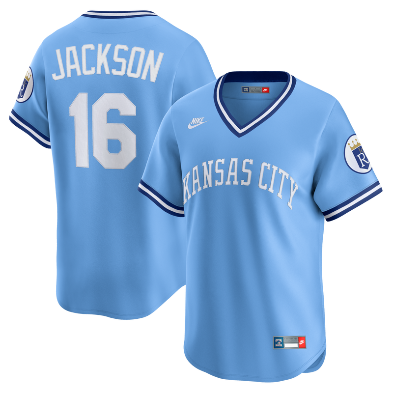 Kansas City Royals Bo Jackson Nike Light Blue Throwback Cooperstown Collection Limited Jersey