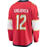 Florida Panthers Jonah Gadjovich Fanatics Red Premier Breakaway Player Jersey