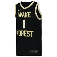 Nike Black Wake Forest Demon Deacons Replica Basketball Jersey