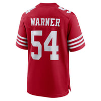San Francisco 49ers Fred Warner Nike Scarlet Player Game Jersey