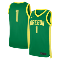 Nike Green Oregon Ducks #1 Road Replica Basketball Jersey