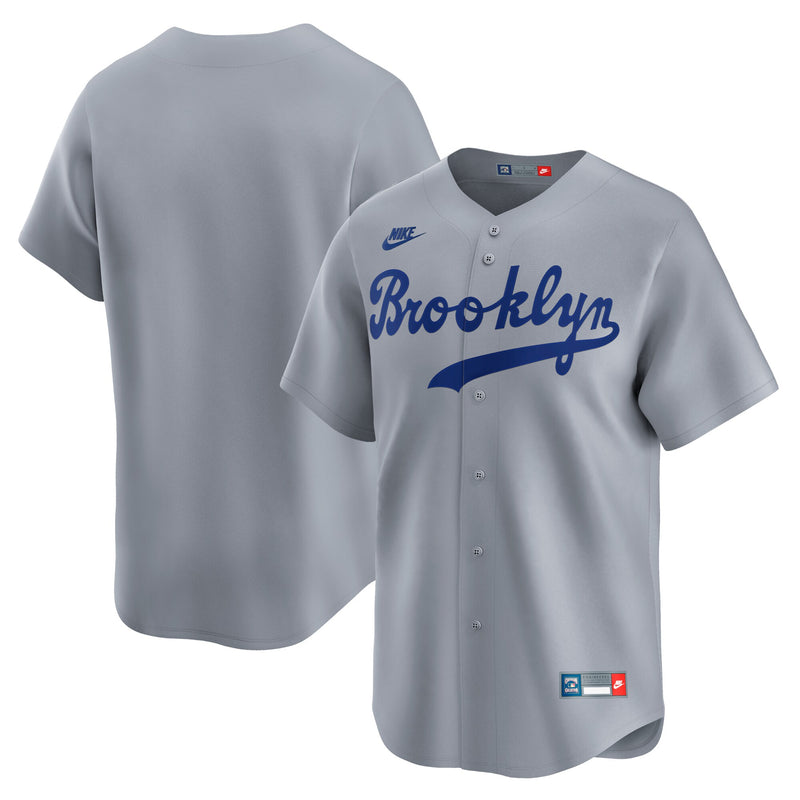 Brooklyn Dodgers Nike Gray Cooperstown Collection Limited Jersey