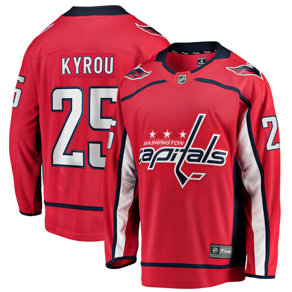 Washington Capitals Jordan Kyrou Fanatics Red Home Breakaway Jersey