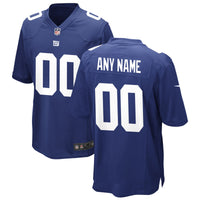 New York Giants Nike Royal Custom Game Jersey