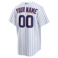 Chicago Cubs Nike White Home Replica Custom Jersey