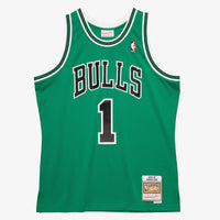 Chicago Bulls Mitchell & Ness St Patrick's Day Swingman Jersey Derrick Rose 2008-09