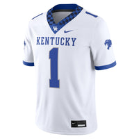 Nike #1 White Kentucky Wildcats Game Jersey