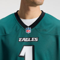 Philadelphia Eagles Jalen Hurts Nike Midnight Green Team Game Jersey