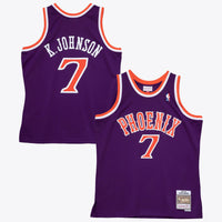 Phoenix Suns Mitchell & Ness Kevin Johnson 1989 Dark Authentic Jersey - Purple