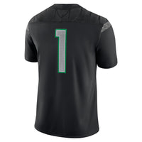 Nike #1 Black Oregon Ducks Game Jersey