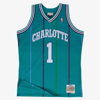 Charlotte Hornets Mitchell & Ness Swingman Road Jersey Muggsy Bogues 1992