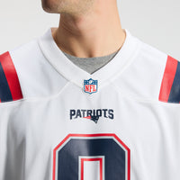 New England Patriots Christian Gonzalez Nike White Game Jersey
