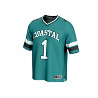 GameDay Greats #1 Teal Coastal Carolina Chanticleers Lightweight Collegiate Football Fashion Jersey