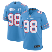 Tennessee Titans Jeffery Simmons Nike Light Blue Game Jersey