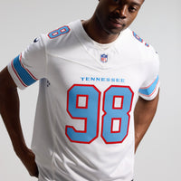 Tennessee Titans Jeffery Simmons Nike White Vapor F.U.S.E. Stitched Limited Jersey