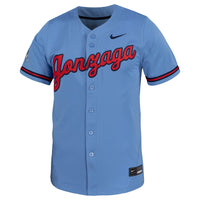 Nike Light Blue Gonzaga Bulldogs Replica Baseball Jersey