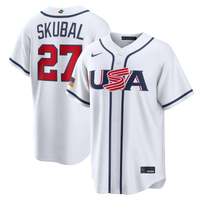 USA Baseball Tarik Skubal Nike White 2026 World Baseball Classic Home Stadium Jersey