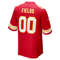 Kansas City Chiefs Justin Fields Nike Red Game Jersey