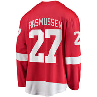 Detroit Red Wings Michael Rasmussen Fanatics Red Home Breakaway Player Jersey