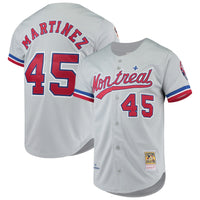 Montreal Expos Pedro Martinez Mitchell & Ness Gray Cooperstown Collection Authentic Jersey