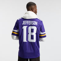 Minnesota Vikings Justin Jefferson Nike Purple Team Vapor F.U.S.E. Stitched Limited Jersey