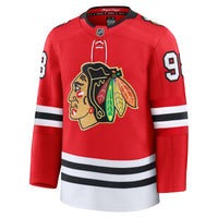 Chicago Blackhawks Connor Bedard Fanatics Red Centennial Premium Player Jersey