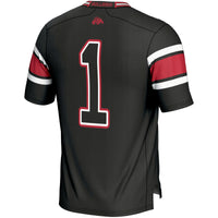 GameDay Greats #1 Black Fresno State Bulldogs Endzone Football Jersey