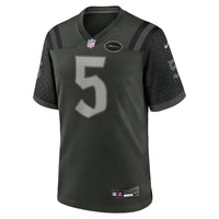 New York Jets Garrett Wilson Nike Gotham Green 2025 Rivalries Collection Game Jersey