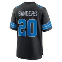 Detroit Lions Barry Sanders Nike Black 2nd Alternate Retired Player Game Jersey